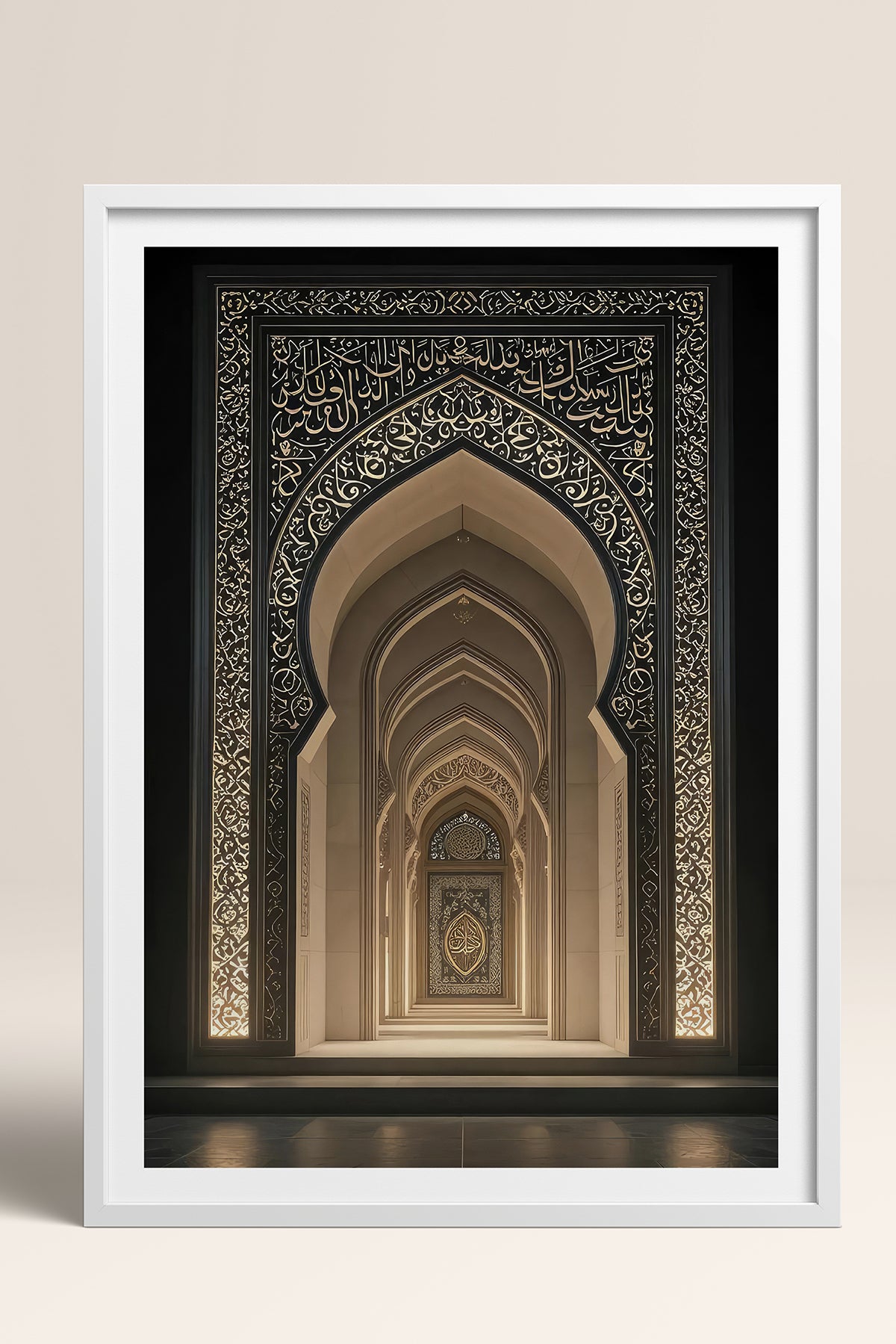 HOMEPACK Ahşap Çerçeveli Tablo Çerçeveli Poster Sanatsal Modern Duvar Dekoru TK-1181