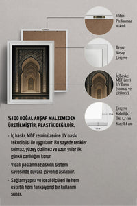 HOMEPACK Ahşap Çerçeveli Tablo Çerçeveli Poster Sanatsal Modern Duvar Dekoru TK-1181