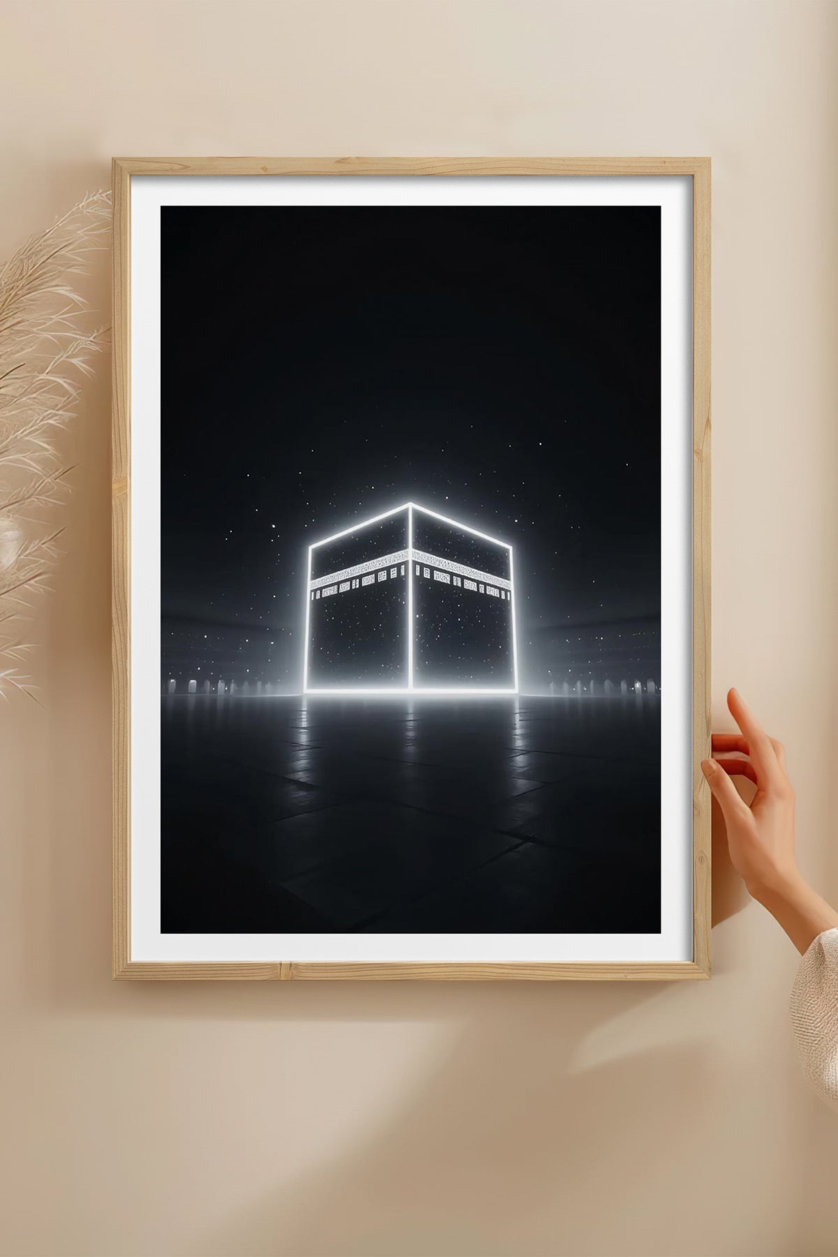 HOMEPACK Ahşap Çerçeveli Tablo Çerçeveli Poster Sanatsal Modern Duvar Dekoru TK-1182