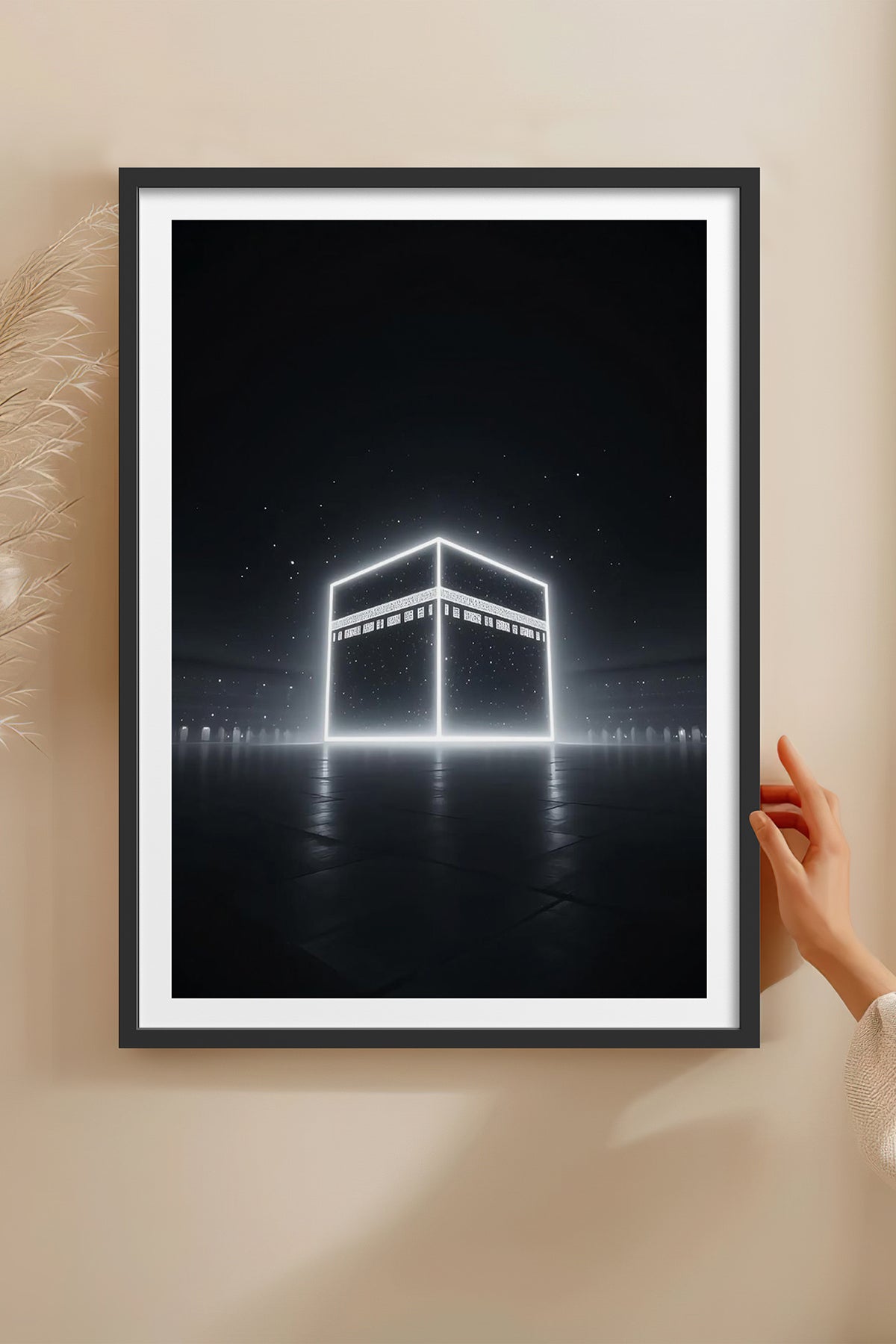HOMEPACK Ahşap Çerçeveli Tablo Çerçeveli Poster Sanatsal Modern Duvar Dekoru TK-1182