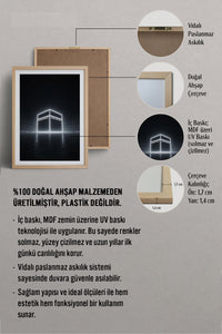 HOMEPACK Ahşap Çerçeveli Tablo Çerçeveli Poster Sanatsal Modern Duvar Dekoru TK-1182