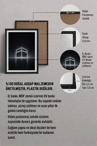HOMEPACK Ahşap Çerçeveli Tablo Çerçeveli Poster Sanatsal Modern Duvar Dekoru TK-1182