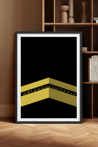 HOMEPACK Ahşap Çerçeveli Tablo Çerçeveli Poster Sanatsal Modern Duvar Dekoru TK-1183
