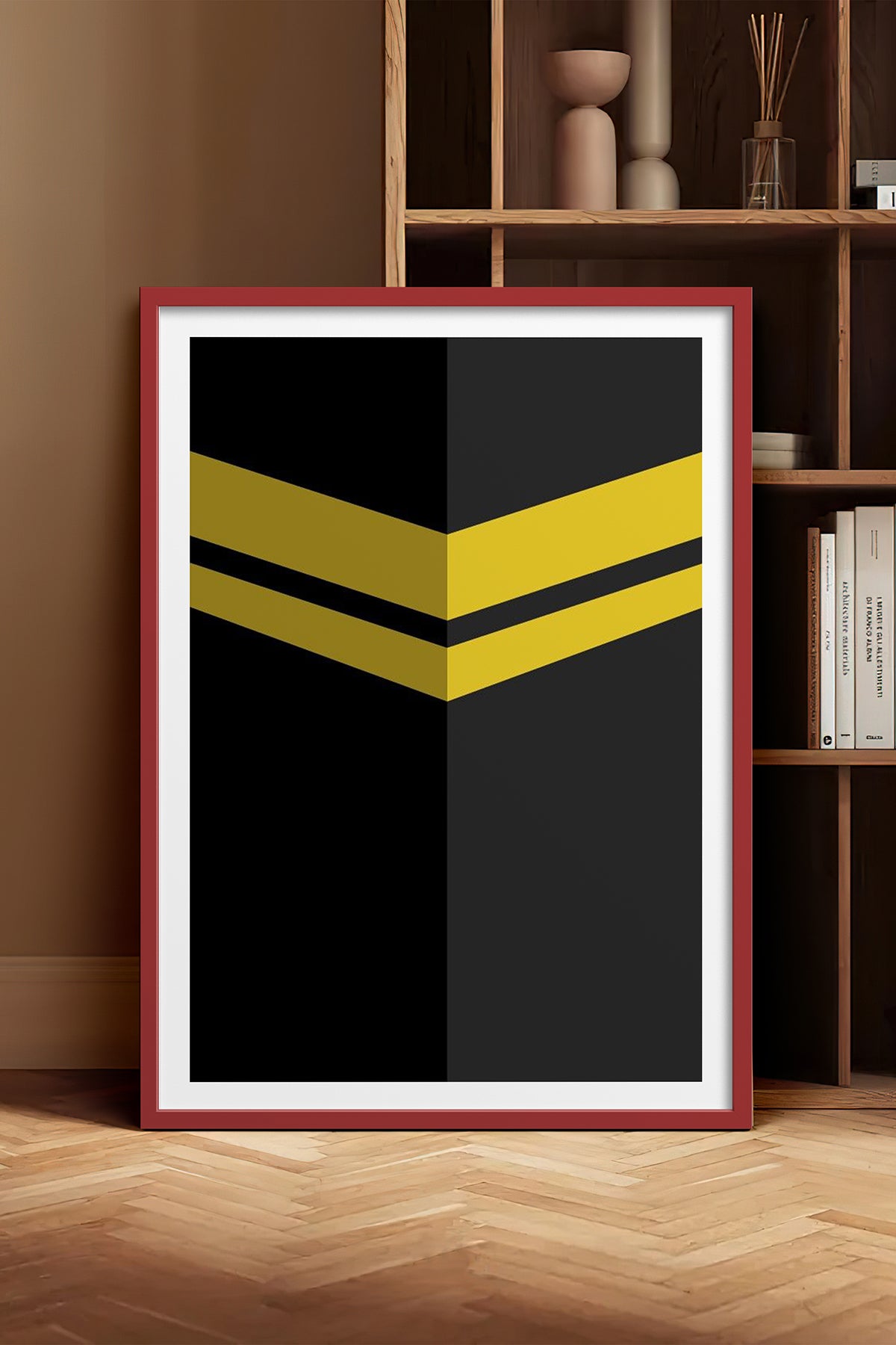 HOMEPACK Ahşap Çerçeveli Tablo Çerçeveli Poster Sanatsal Modern Duvar Dekoru TK-1184