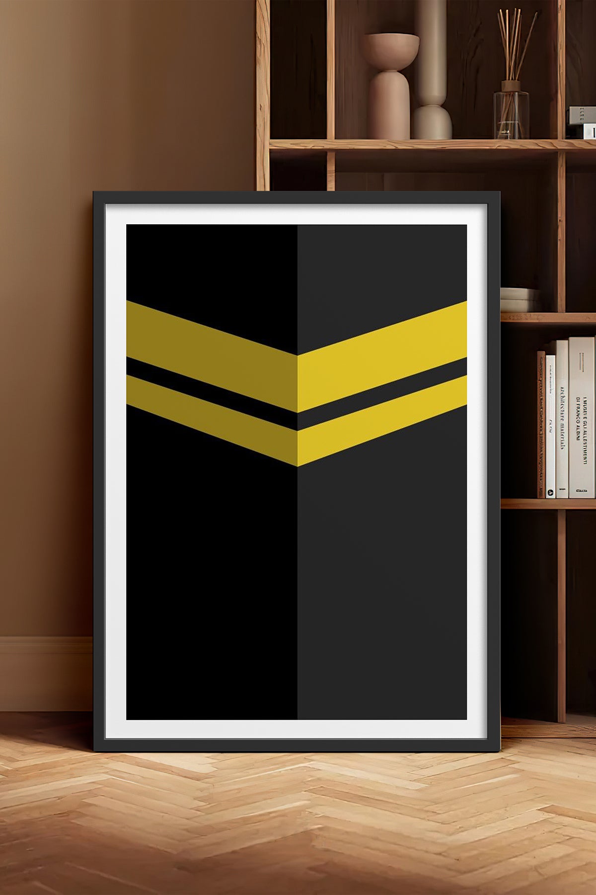 HOMEPACK Ahşap Çerçeveli Tablo Çerçeveli Poster Sanatsal Modern Duvar Dekoru TK-1184