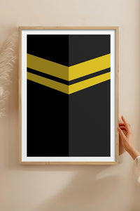 HOMEPACK Ahşap Çerçeveli Tablo Çerçeveli Poster Sanatsal Modern Duvar Dekoru TK-1184