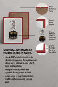 HOMEPACK Ahşap Çerçeveli Tablo Çerçeveli Poster Sanatsal Modern Duvar Dekoru TK-1196