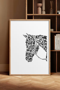 HOMEPACK Ahşap Çerçeveli Tablo Çerçeveli Poster Sanatsal Modern Duvar Dekoru TK-1197
