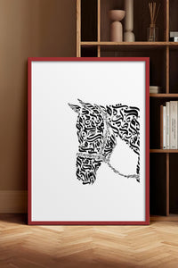 HOMEPACK Ahşap Çerçeveli Tablo Çerçeveli Poster Sanatsal Modern Duvar Dekoru TK-1197