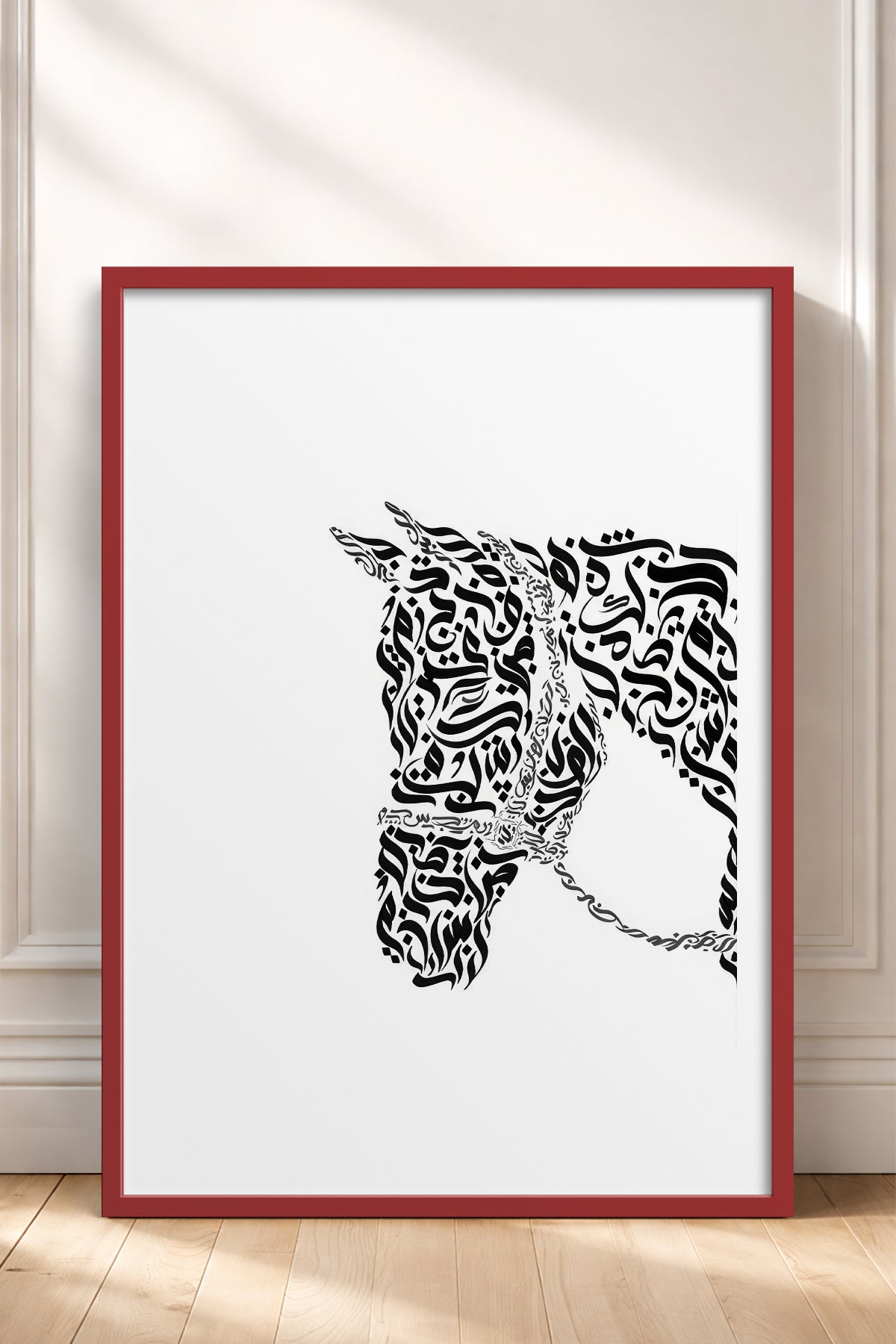 HOMEPACK Ahşap Çerçeveli Tablo Çerçeveli Poster Sanatsal Modern Duvar Dekoru TK-1197
