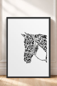 HOMEPACK Ahşap Çerçeveli Tablo Çerçeveli Poster Sanatsal Modern Duvar Dekoru TK-1197