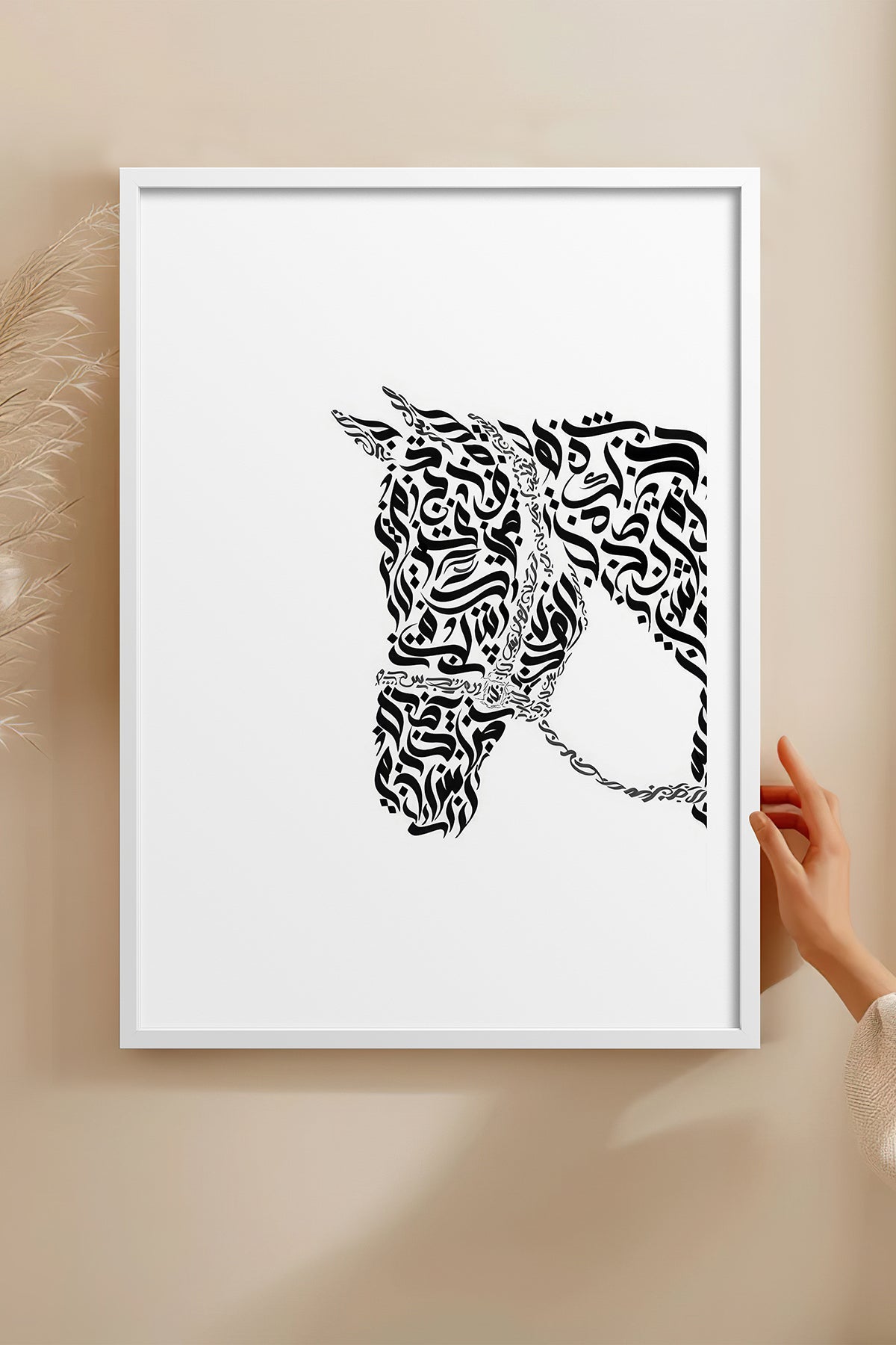 HOMEPACK Ahşap Çerçeveli Tablo Çerçeveli Poster Sanatsal Modern Duvar Dekoru TK-1197