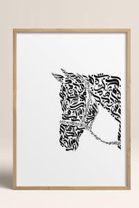 HOMEPACK Ahşap Çerçeveli Tablo Çerçeveli Poster Sanatsal Modern Duvar Dekoru TK-1197