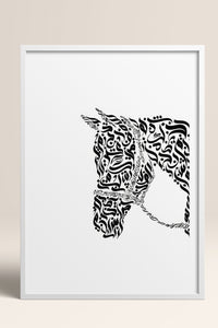 HOMEPACK Ahşap Çerçeveli Tablo Çerçeveli Poster Sanatsal Modern Duvar Dekoru TK-1197