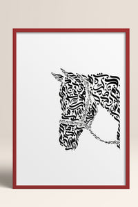 HOMEPACK Ahşap Çerçeveli Tablo Çerçeveli Poster Sanatsal Modern Duvar Dekoru TK-1197