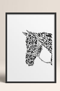 HOMEPACK Ahşap Çerçeveli Tablo Çerçeveli Poster Sanatsal Modern Duvar Dekoru TK-1197
