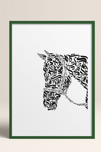HOMEPACK Ahşap Çerçeveli Tablo Çerçeveli Poster Sanatsal Modern Duvar Dekoru TK-1197