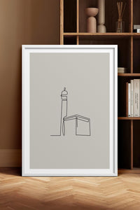 HOMEPACK Ahşap Çerçeveli Tablo Çerçeveli Poster Sanatsal Modern Duvar Dekoru TK-1204