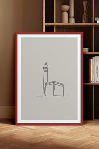 HOMEPACK Ahşap Çerçeveli Tablo Çerçeveli Poster Sanatsal Modern Duvar Dekoru TK-1204
