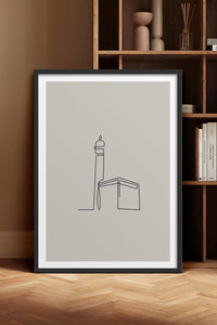 HOMEPACK Ahşap Çerçeveli Tablo Çerçeveli Poster Sanatsal Modern Duvar Dekoru TK-1204