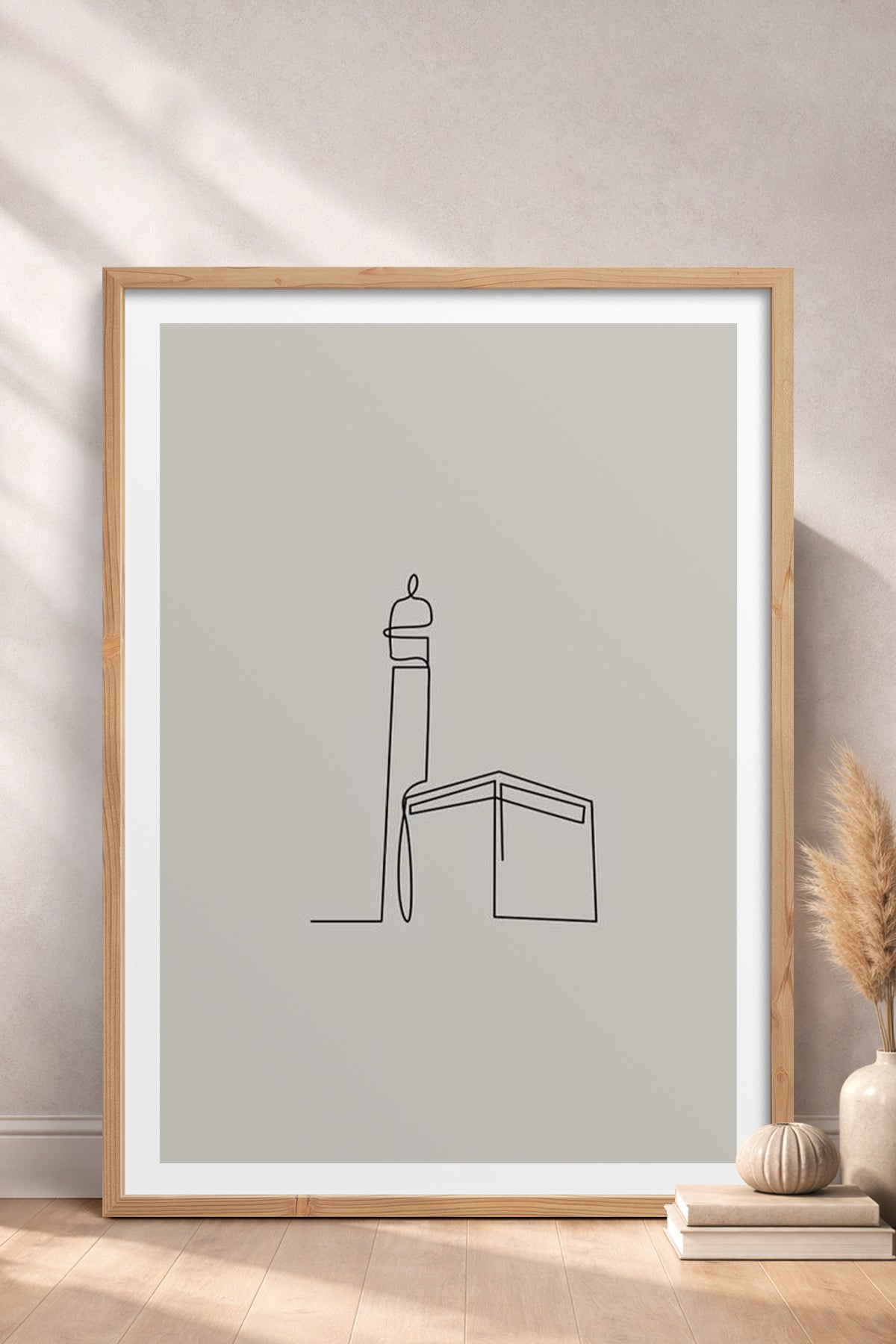 HOMEPACK Ahşap Çerçeveli Tablo Çerçeveli Poster Sanatsal Modern Duvar Dekoru TK-1204