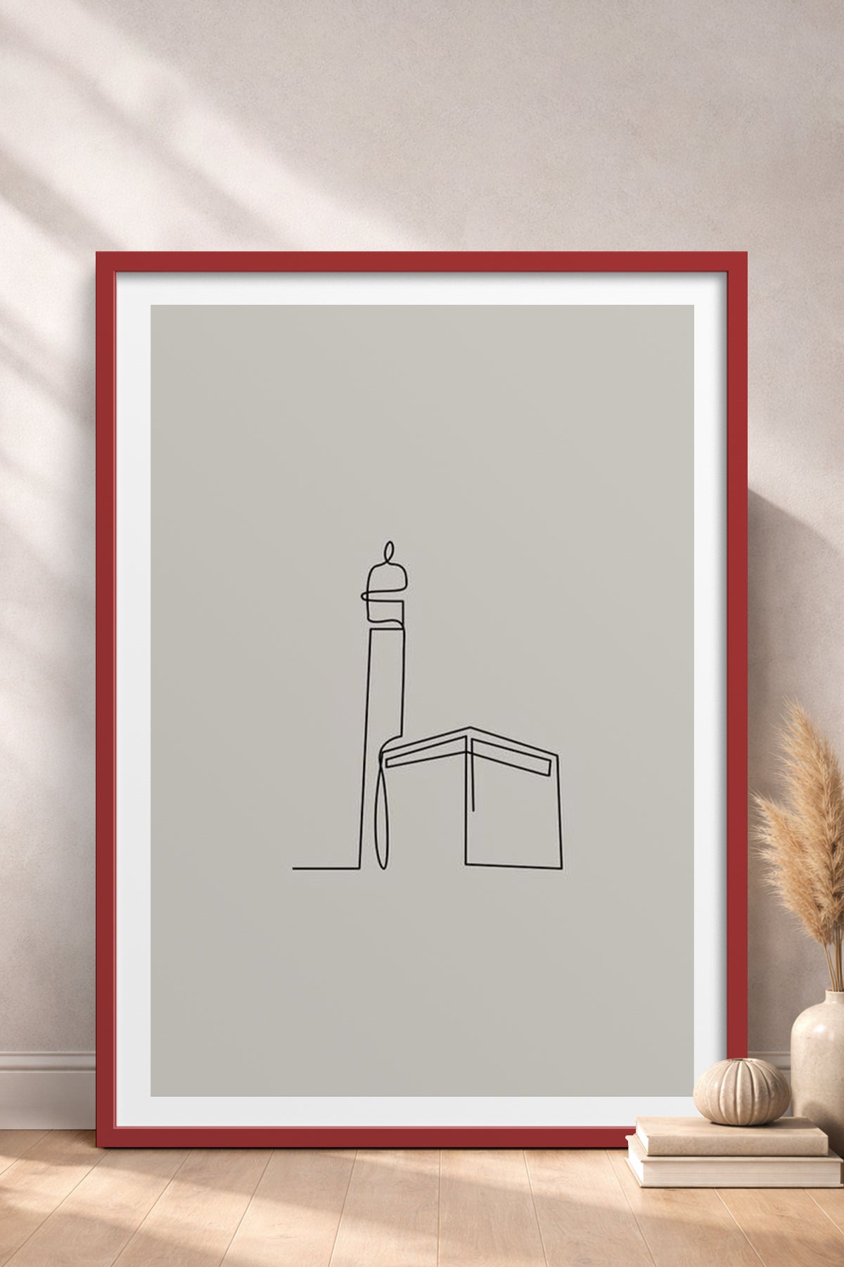 HOMEPACK Ahşap Çerçeveli Tablo Çerçeveli Poster Sanatsal Modern Duvar Dekoru TK-1204
