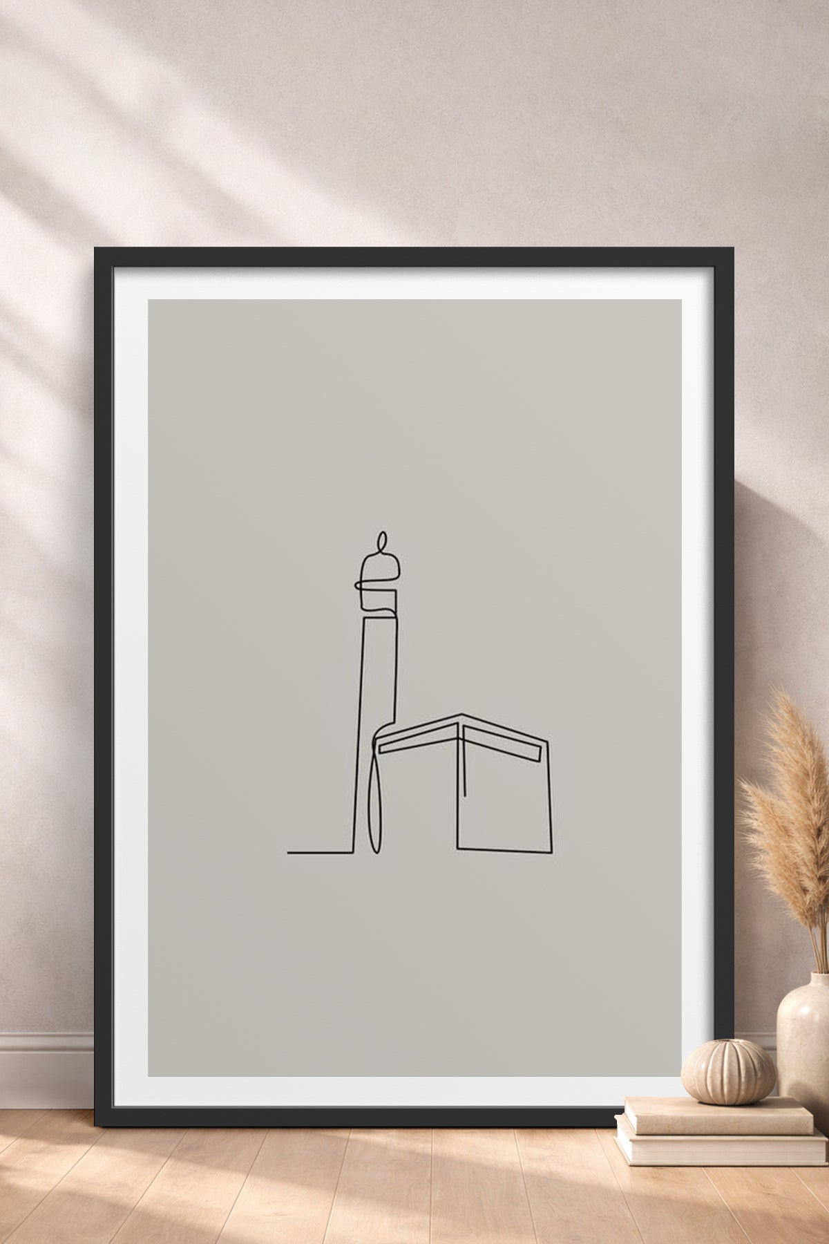 HOMEPACK Ahşap Çerçeveli Tablo Çerçeveli Poster Sanatsal Modern Duvar Dekoru TK-1204