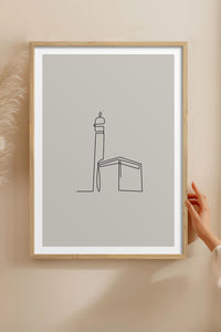 HOMEPACK Ahşap Çerçeveli Tablo Çerçeveli Poster Sanatsal Modern Duvar Dekoru TK-1204