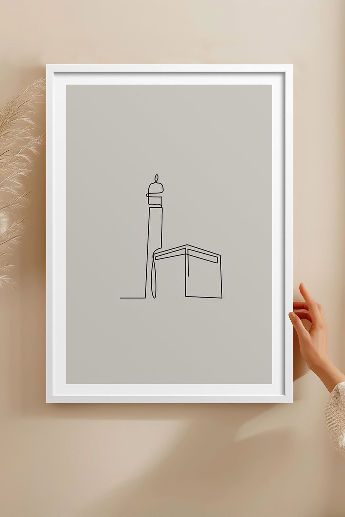 HOMEPACK Ahşap Çerçeveli Tablo Çerçeveli Poster Sanatsal Modern Duvar Dekoru TK-1204