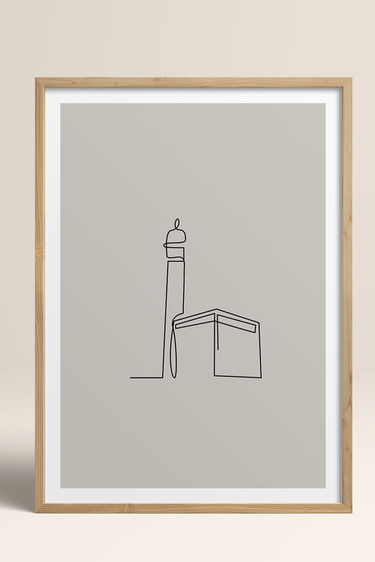 HOMEPACK Ahşap Çerçeveli Tablo Çerçeveli Poster Sanatsal Modern Duvar Dekoru TK-1204