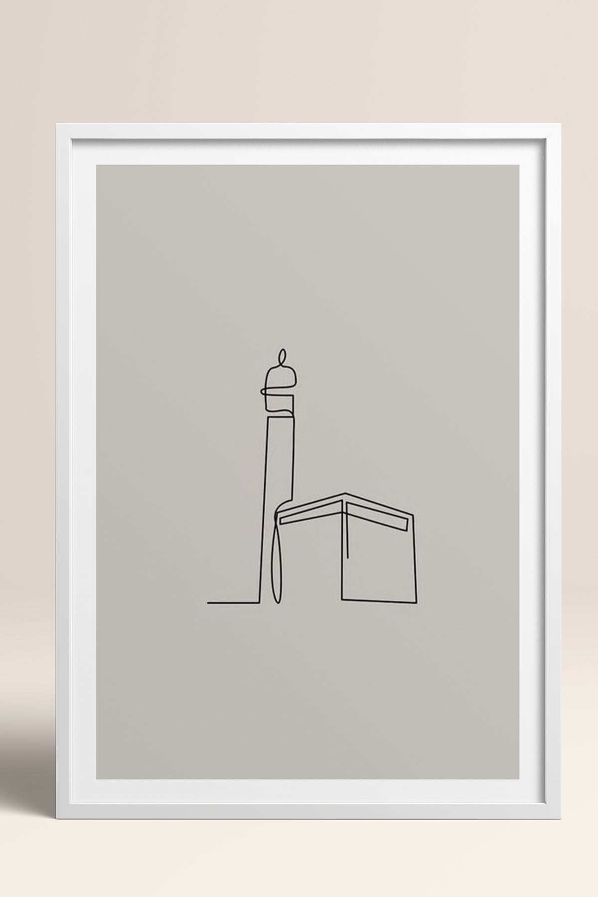 HOMEPACK Ahşap Çerçeveli Tablo Çerçeveli Poster Sanatsal Modern Duvar Dekoru TK-1204