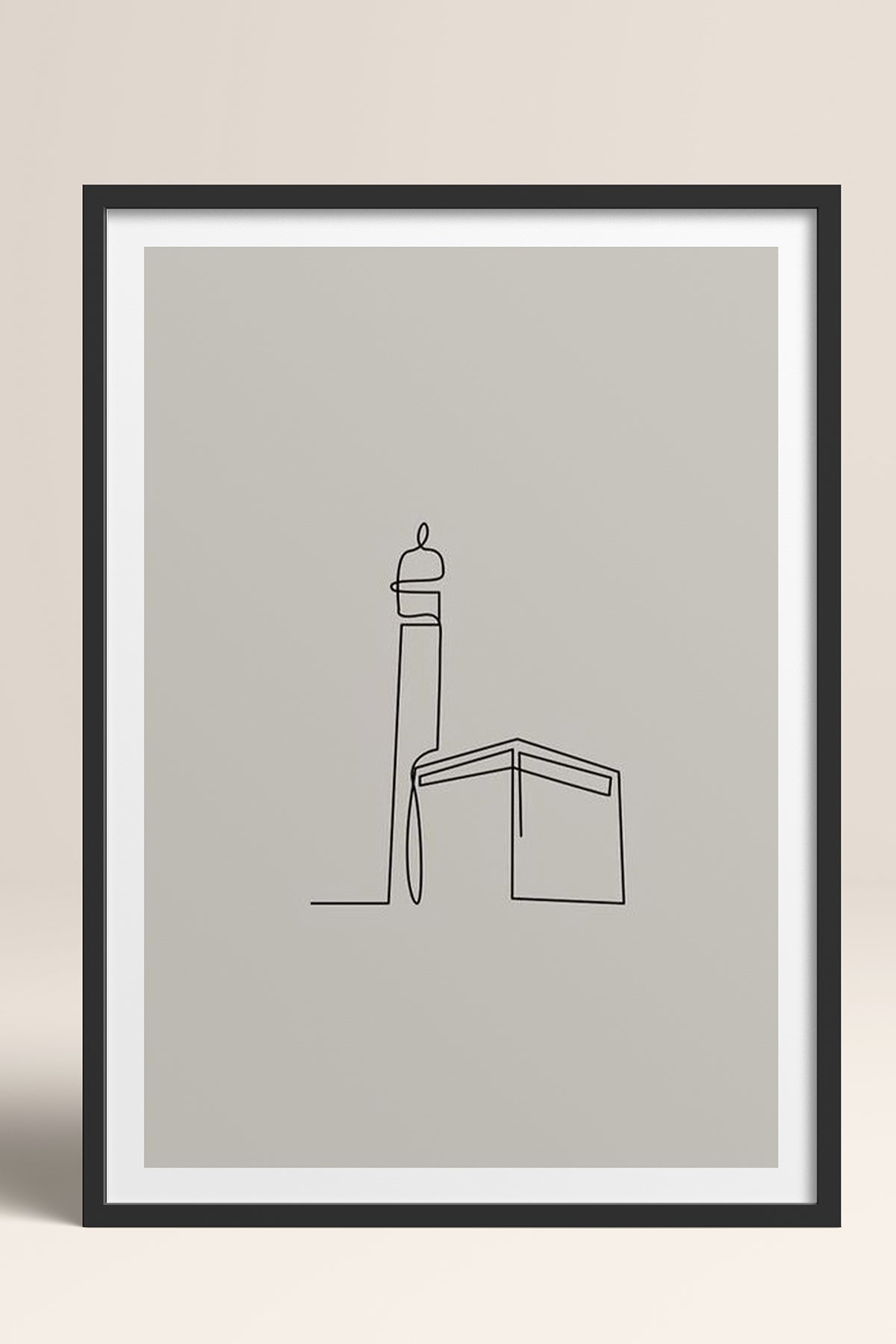 HOMEPACK Ahşap Çerçeveli Tablo Çerçeveli Poster Sanatsal Modern Duvar Dekoru TK-1204