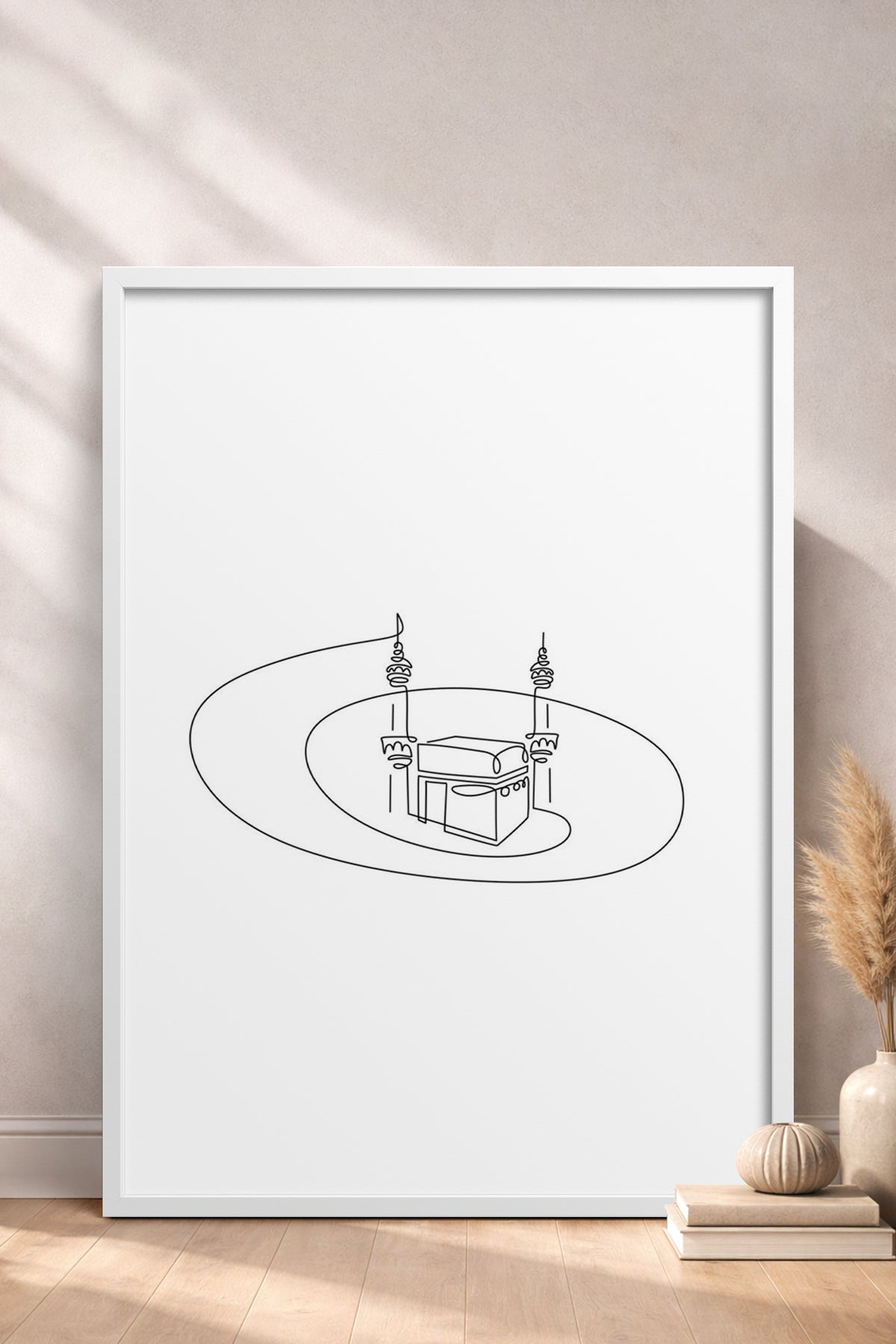HOMEPACK Ahşap Çerçeveli Tablo Çerçeveli Poster Sanatsal Modern Duvar Dekoru TK-1205