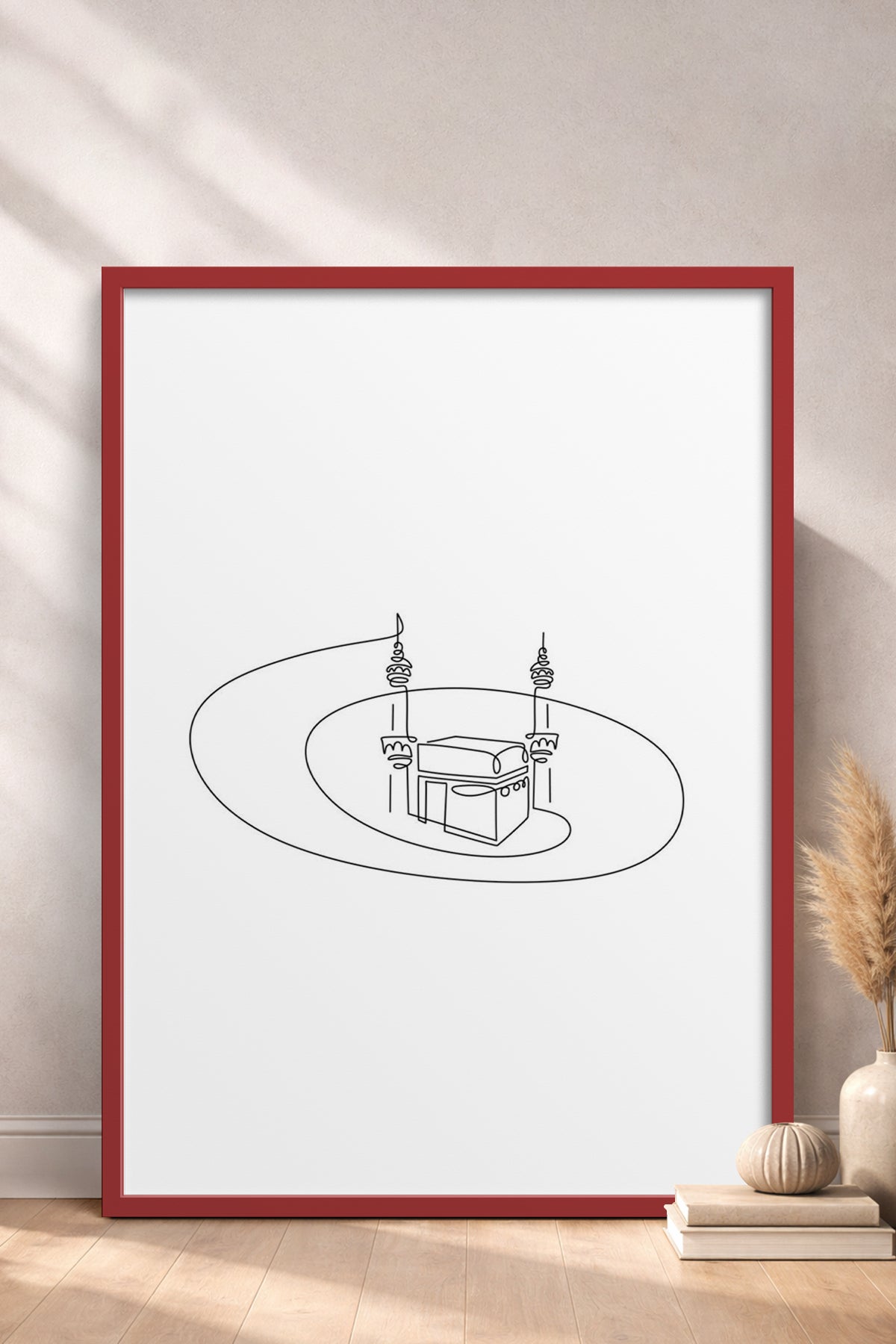 HOMEPACK Ahşap Çerçeveli Tablo Çerçeveli Poster Sanatsal Modern Duvar Dekoru TK-1205