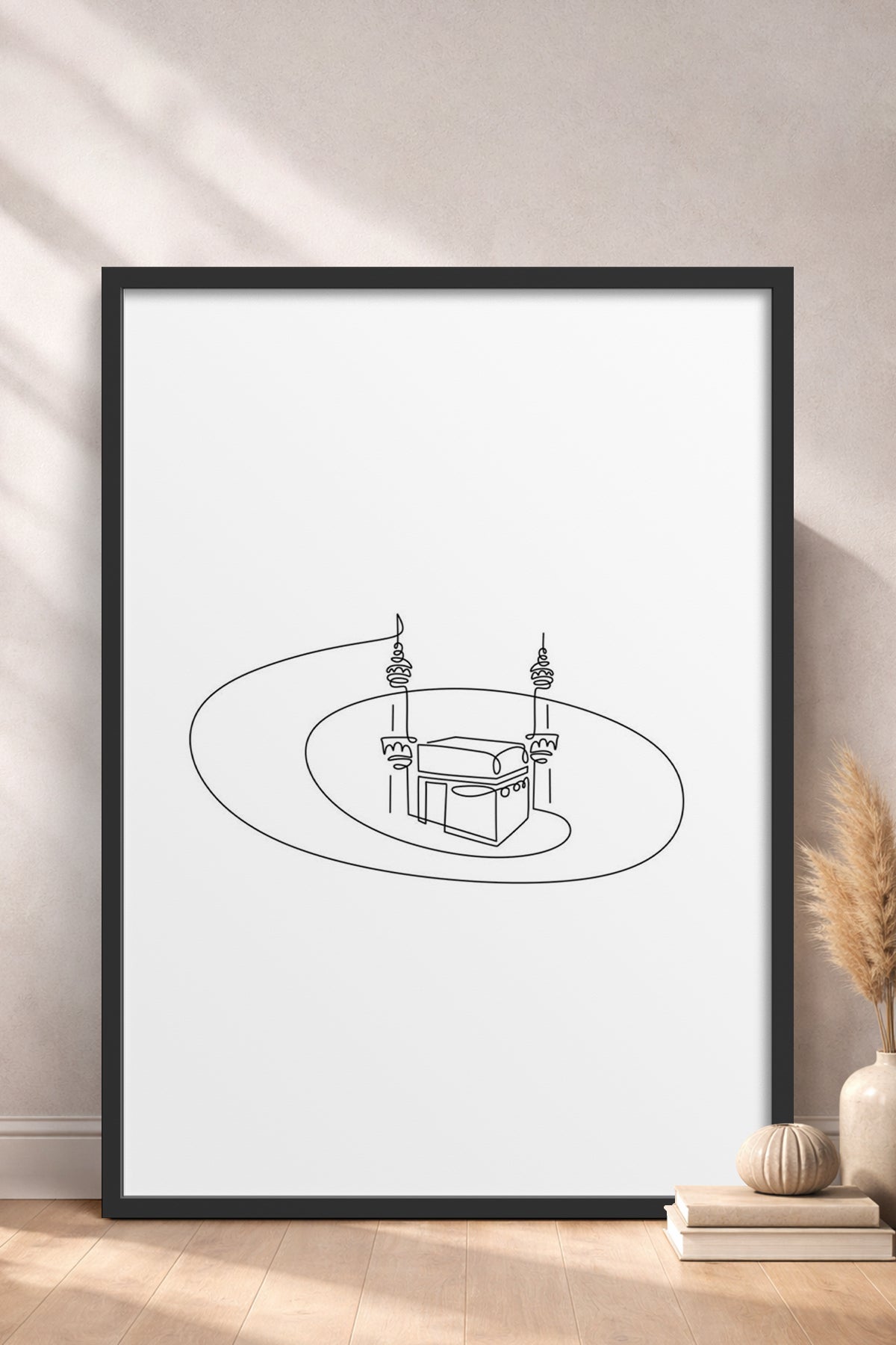 HOMEPACK Ahşap Çerçeveli Tablo Çerçeveli Poster Sanatsal Modern Duvar Dekoru TK-1205