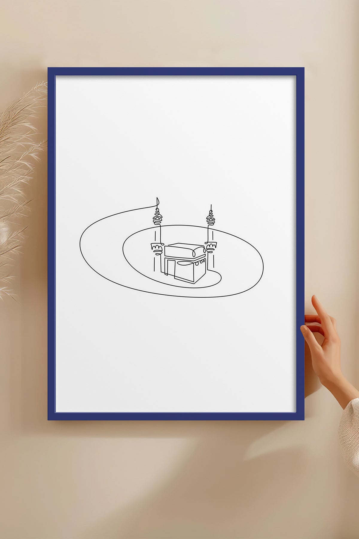 HOMEPACK Ahşap Çerçeveli Tablo Çerçeveli Poster Sanatsal Modern Duvar Dekoru TK-1205
