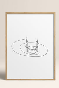 HOMEPACK Ahşap Çerçeveli Tablo Çerçeveli Poster Sanatsal Modern Duvar Dekoru TK-1205