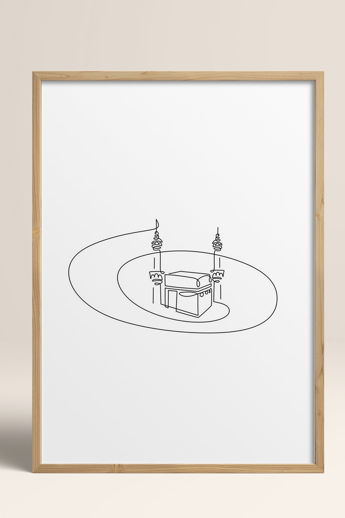 HOMEPACK Ahşap Çerçeveli Tablo Çerçeveli Poster Sanatsal Modern Duvar Dekoru TK-1205