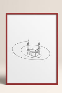 HOMEPACK Ahşap Çerçeveli Tablo Çerçeveli Poster Sanatsal Modern Duvar Dekoru TK-1205