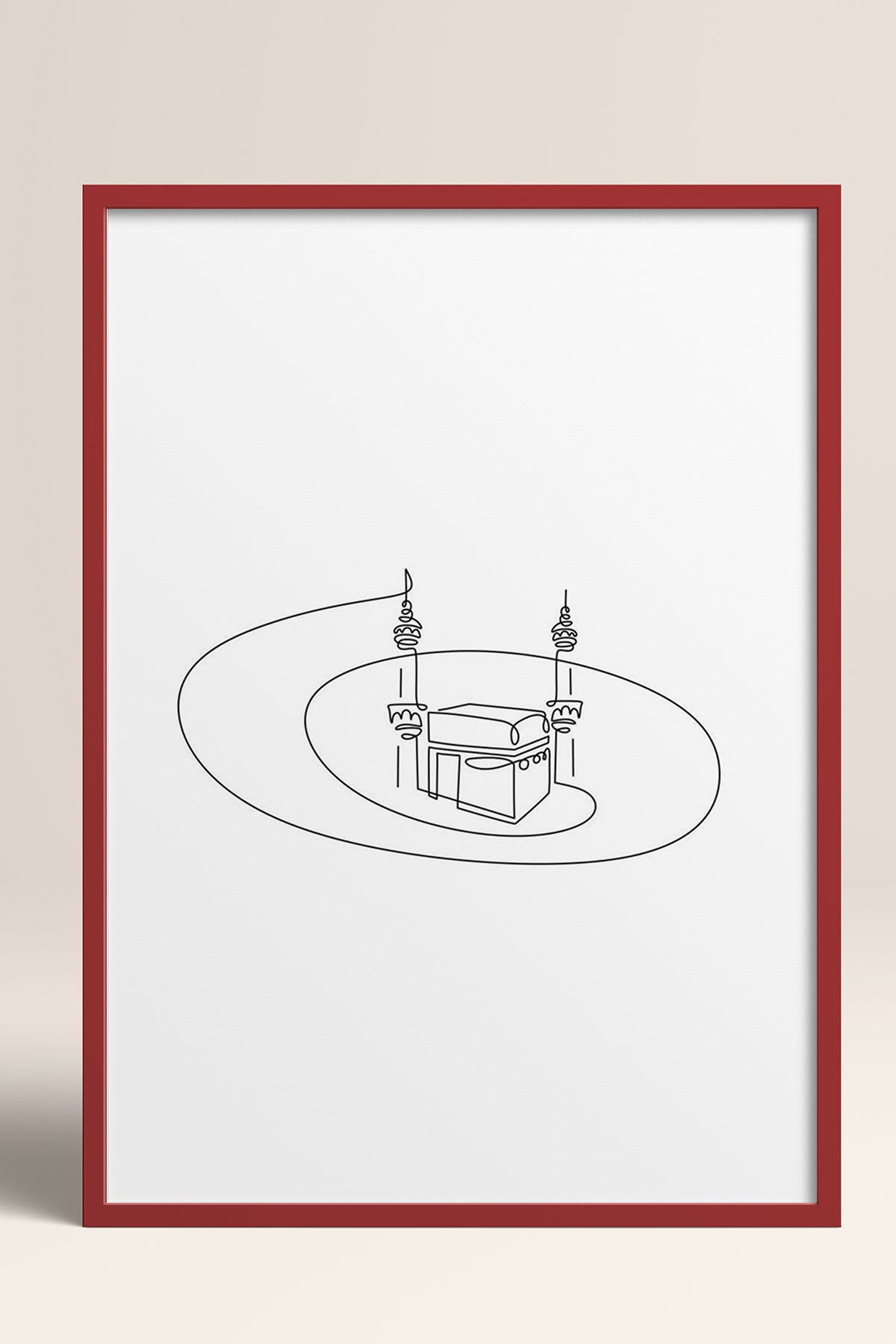 HOMEPACK Ahşap Çerçeveli Tablo Çerçeveli Poster Sanatsal Modern Duvar Dekoru TK-1205