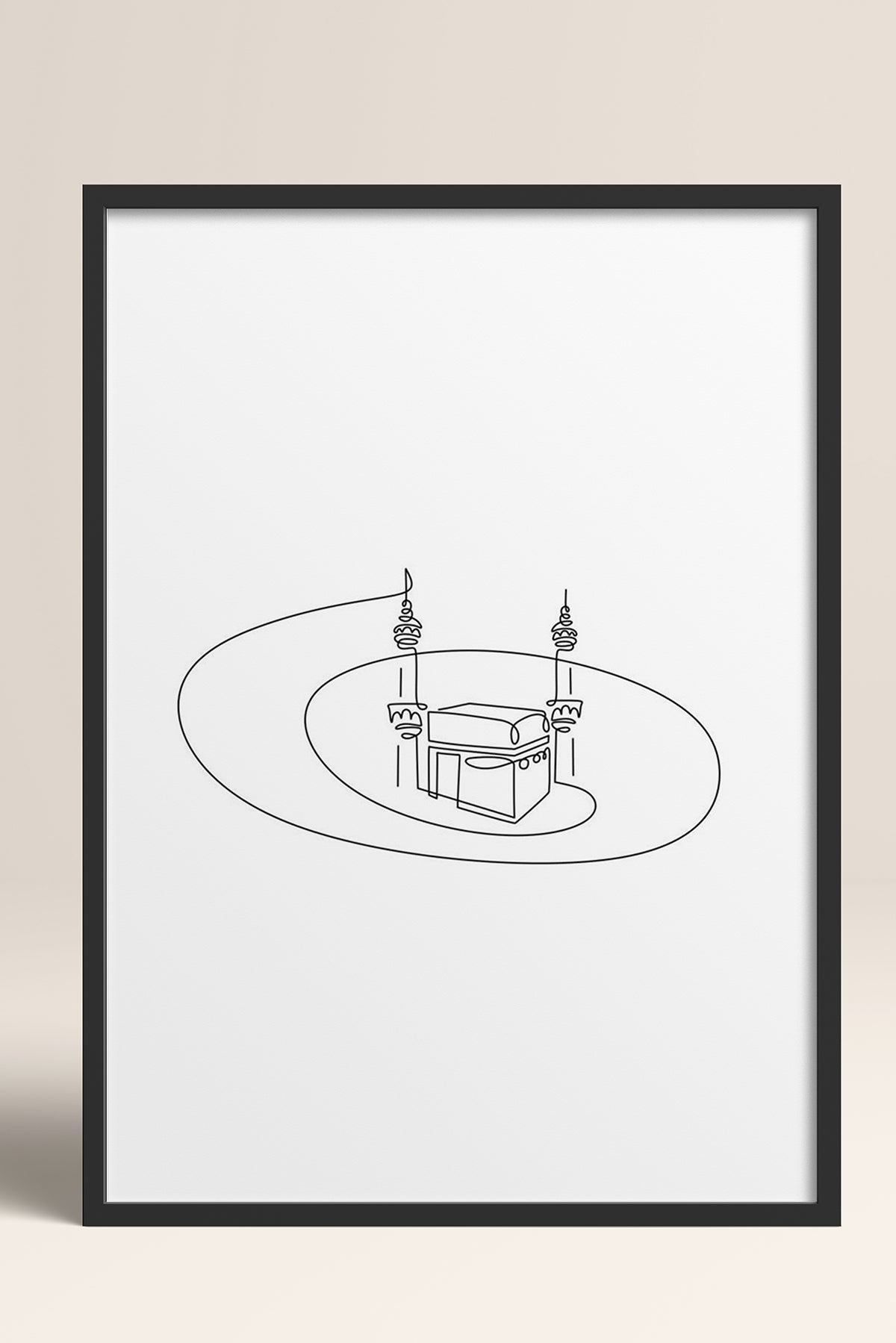 HOMEPACK Ahşap Çerçeveli Tablo Çerçeveli Poster Sanatsal Modern Duvar Dekoru TK-1205