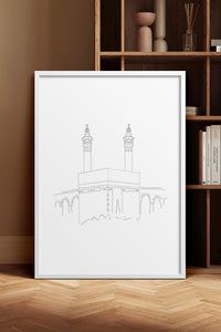 HOMEPACK Ahşap Çerçeveli Tablo Çerçeveli Poster Sanatsal Modern Duvar Dekoru TK-1207