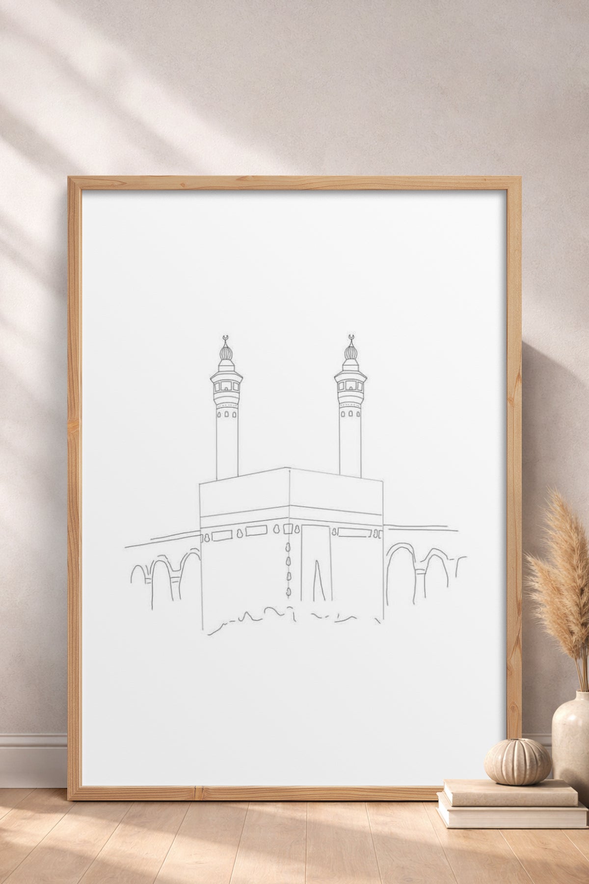 HOMEPACK Ahşap Çerçeveli Tablo Çerçeveli Poster Sanatsal Modern Duvar Dekoru TK-1207