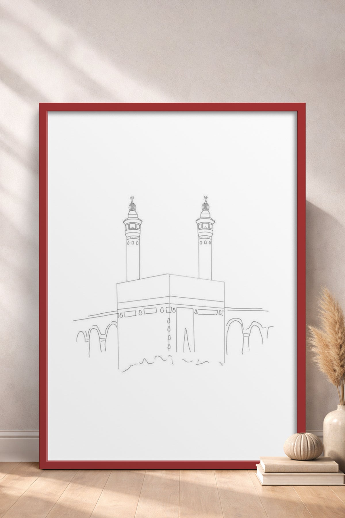 HOMEPACK Ahşap Çerçeveli Tablo Çerçeveli Poster Sanatsal Modern Duvar Dekoru TK-1207