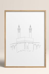 HOMEPACK Ahşap Çerçeveli Tablo Çerçeveli Poster Sanatsal Modern Duvar Dekoru TK-1207