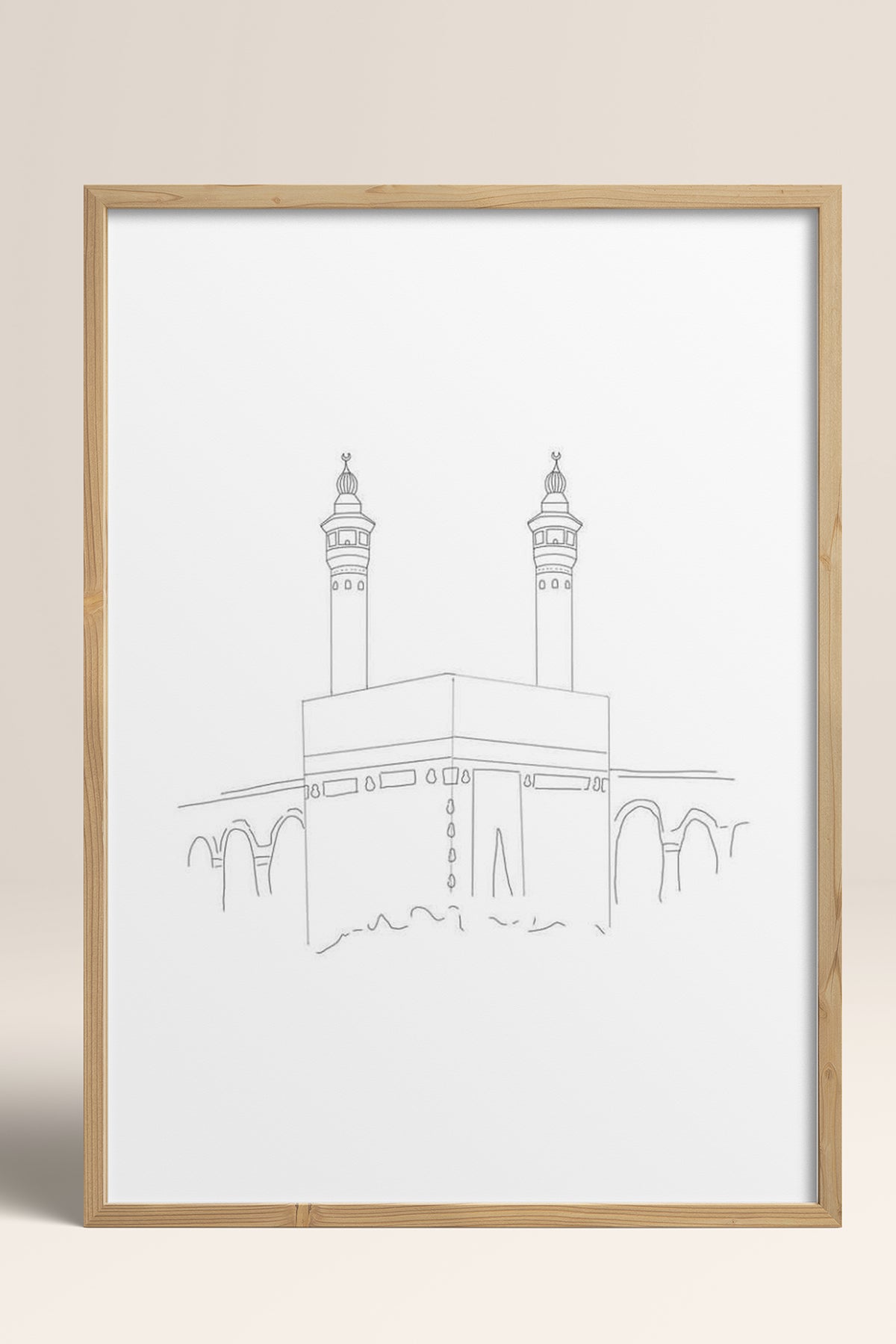 HOMEPACK Ahşap Çerçeveli Tablo Çerçeveli Poster Sanatsal Modern Duvar Dekoru TK-1207