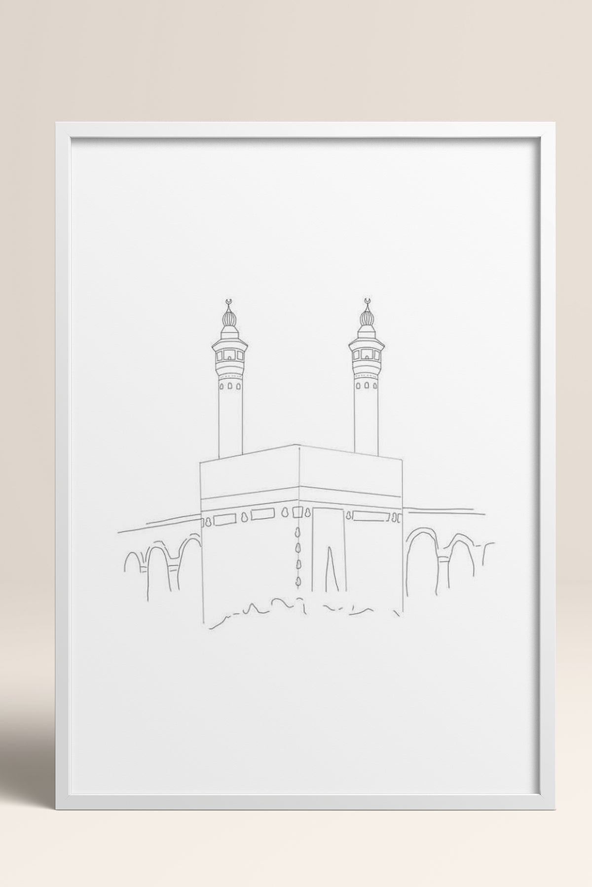 HOMEPACK Ahşap Çerçeveli Tablo Çerçeveli Poster Sanatsal Modern Duvar Dekoru TK-1207