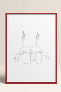 HOMEPACK Ahşap Çerçeveli Tablo Çerçeveli Poster Sanatsal Modern Duvar Dekoru TK-1207