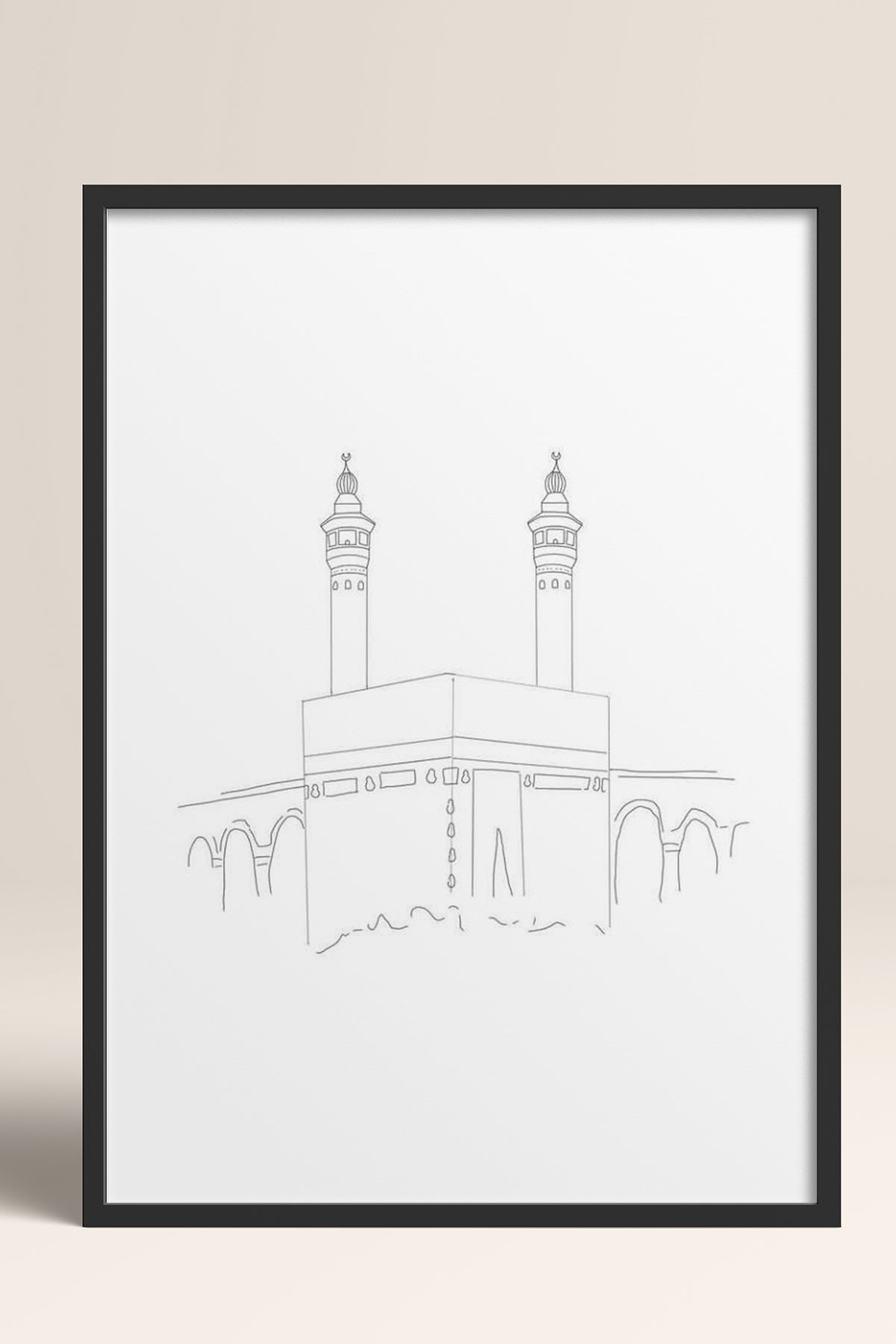 HOMEPACK Ahşap Çerçeveli Tablo Çerçeveli Poster Sanatsal Modern Duvar Dekoru TK-1207