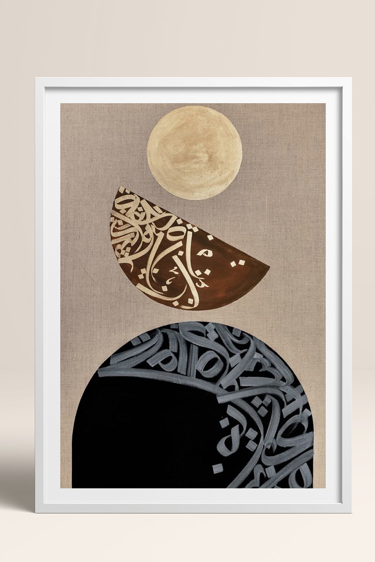 HOMEPACK Ahşap Çerçeveli Tablo Çerçeveli Poster Sanatsal Modern Duvar Dekoru TK-1209
